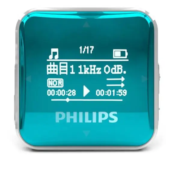 Зеленый Новейший MP3-плеер PHILIPS SA2208, спортивный мини-плеер для студентов, запись FM, walkman SA2208 - Цвет: Зеленый