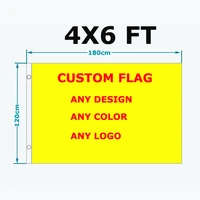 free shipping custom flag 120180cm polyester customize flags and banners