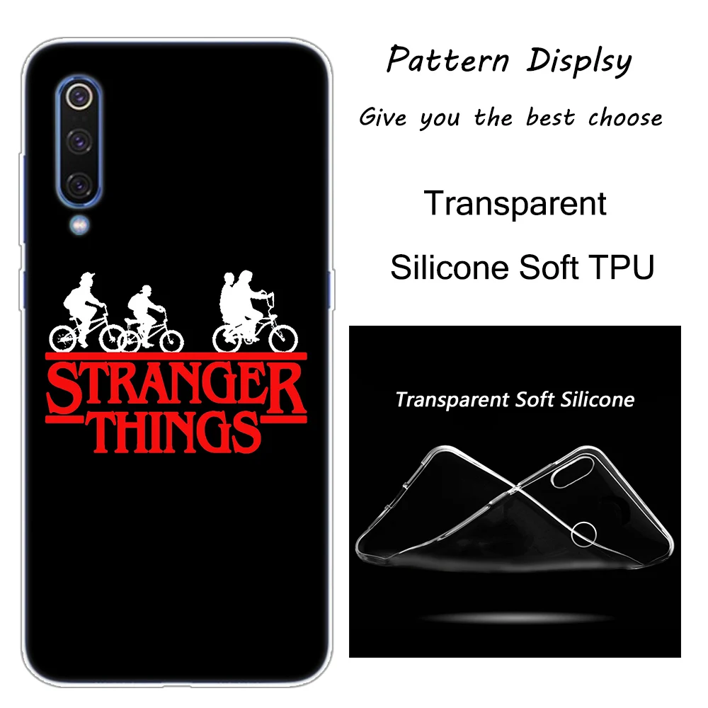 002 Stranger Things Silicone Case For Xiaomi Pocophone F1 9T 9 9SE 8 A2 Lite A1 A2 Mix3 Redmi K20 7A Note 4 4X 5 6 7 Pro S2 Cover - Color: 002