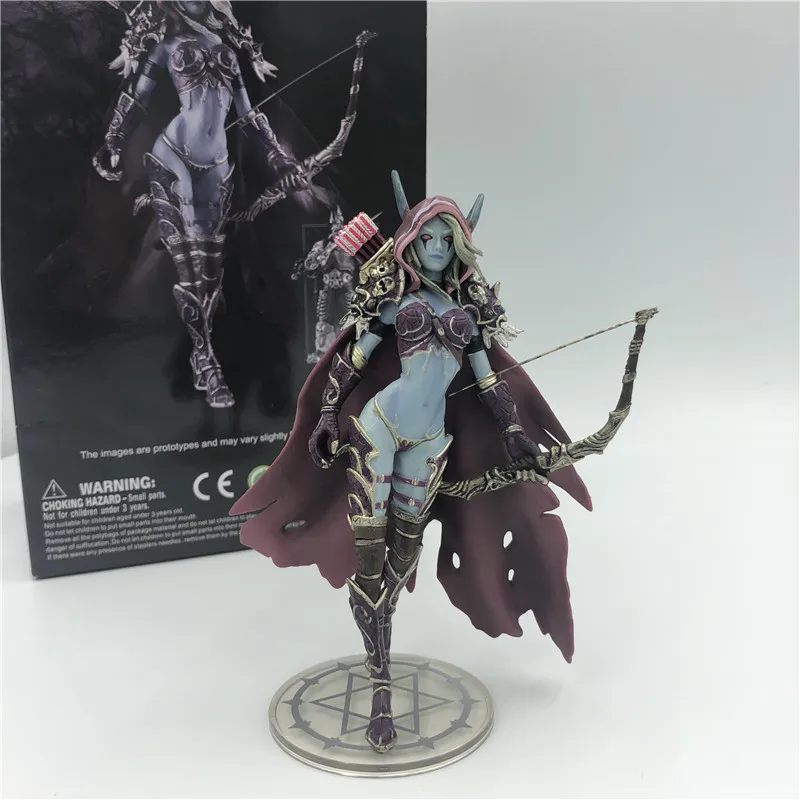 14 см Sylvanas Темный Traxex Windrunner стрельба из лука королева ПВХ фигурка модель