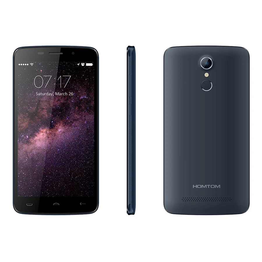 In Stock Original HOMTOM HT17 4G LTE Mobile Phone MTK6737 Quad Core 5.5&quot 1GB RAM 8GB ROM 1280x720 Android 6.0 13.0MP Fingerprint |