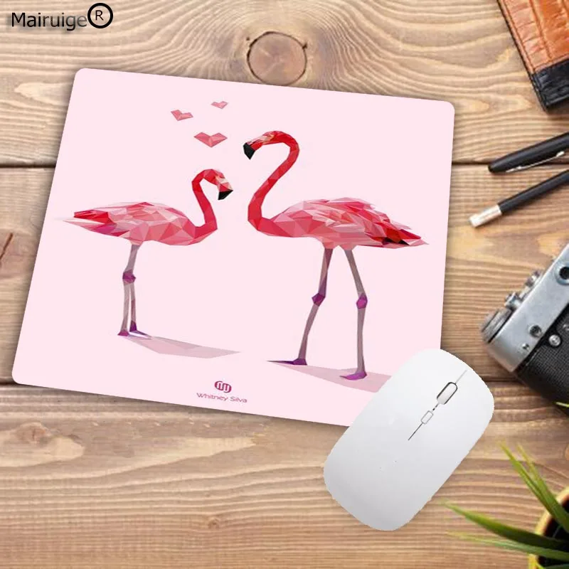 Mairuige 22X18CM Мышь pad Розовый фламинго стол матовой поверхностью Водонепроницаемый