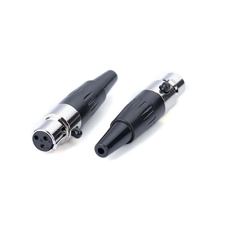 10 шт./лот мини XLR Аудио Микрофон MINI 3Pin гнездовой аудио разъем|Соединители| |