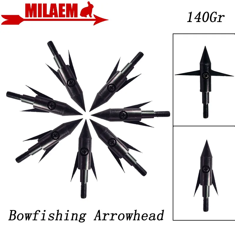 

3/6/12 шт. стрельба из лука, наконечник стрелы для ловли Bowfishing, наконечники из нержавеющей стали, 2 лезвия, наконечники стрел, наконечники стрел ...