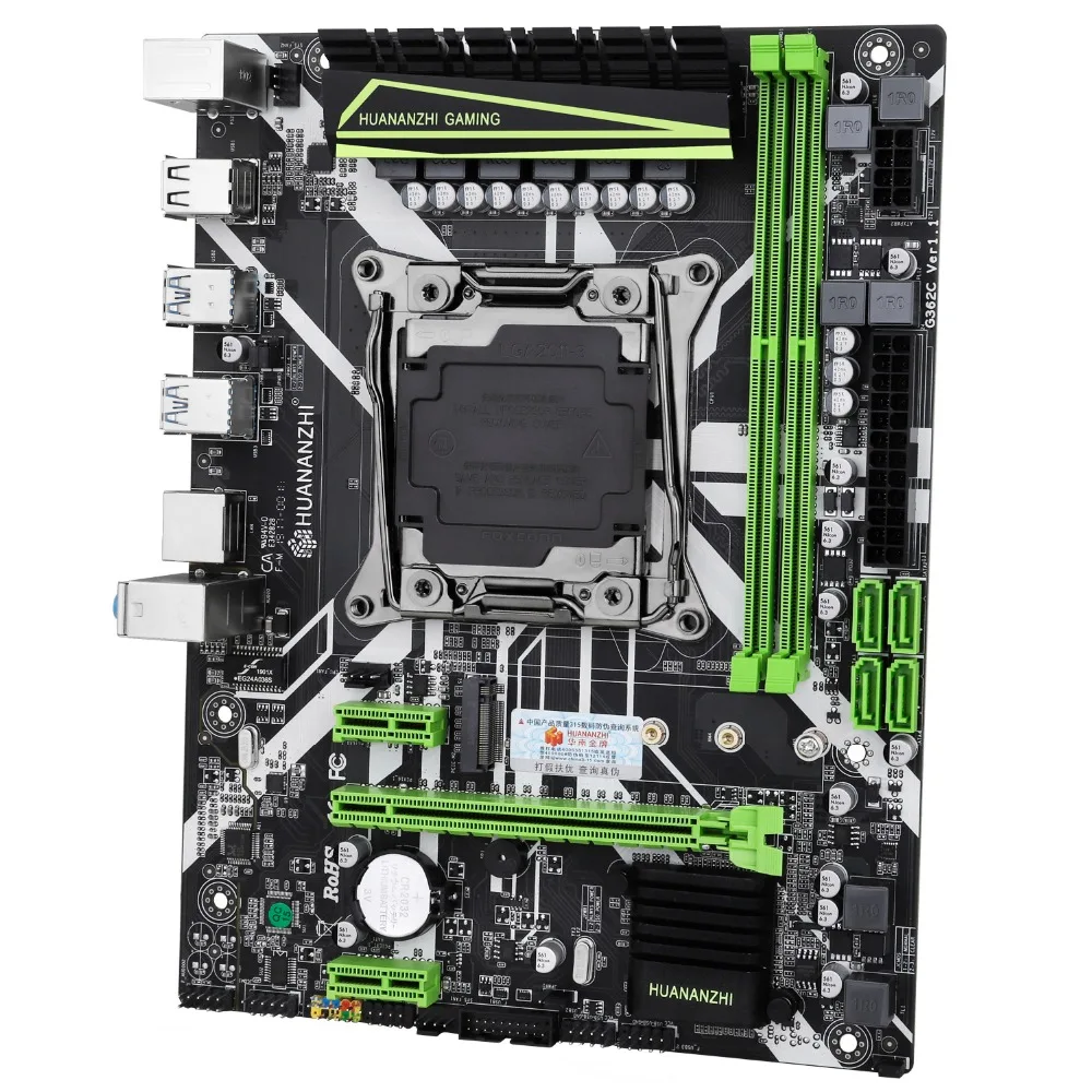 Материнская плата HUANANZHI M ATX X99 для всех LGA2011 3 процессоров таких как 2680 V4/V3 M.2 NVMe Слот