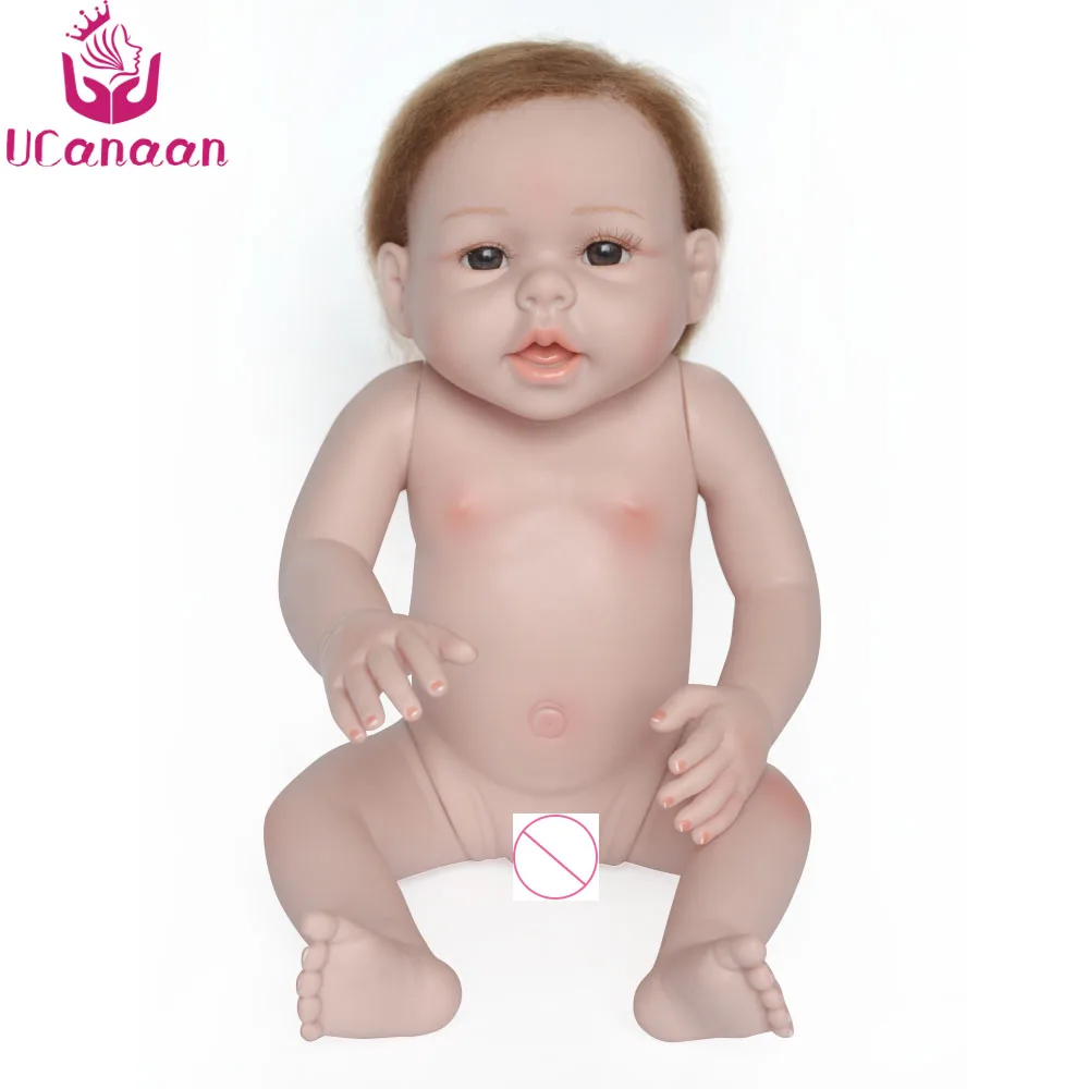 UCanaan/ручной работы 50 см полный силиконовые куклы Reborn 20 ''винил мода