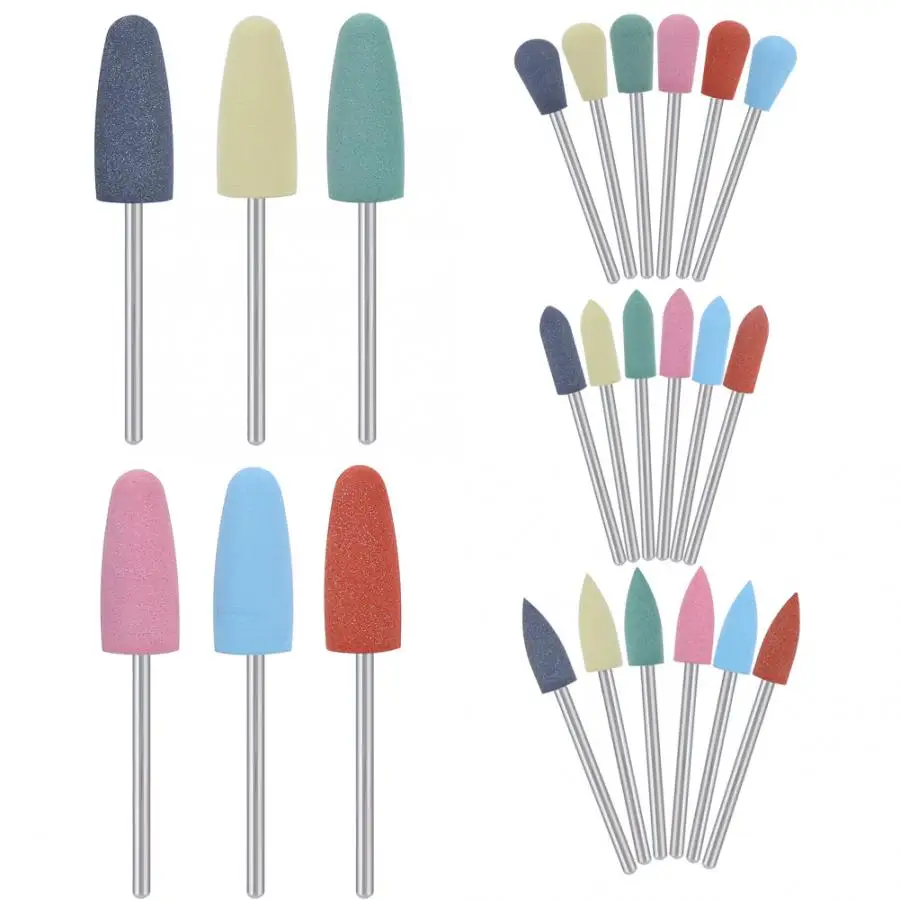 Маникюрный аппарат 6 шт. профессиональный набор сверл для ногтей Шлифовальная