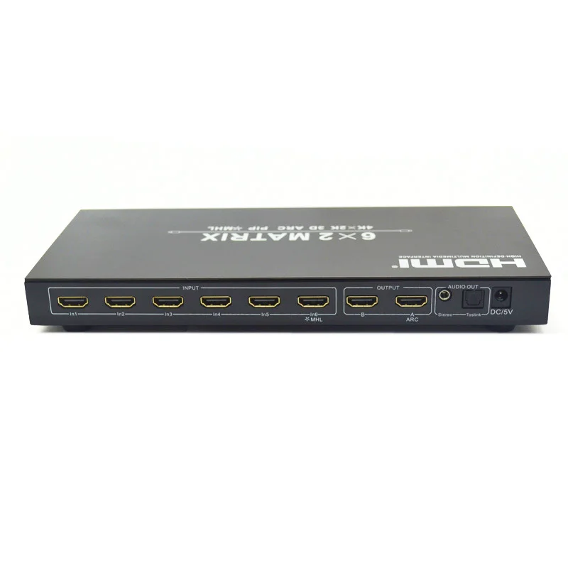 1.4 HDMI матричный 6x2 к коммутатор Поддержка конвертер адаптер 4 К x 2 3D ИК удлинитель