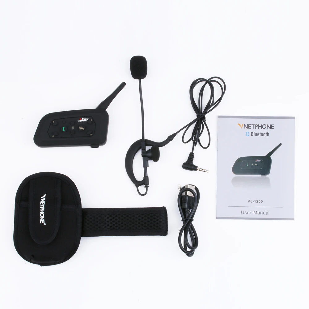 1 шт. V6C беспроводные Bluetooth наушники Sccoer Referee Intercom гарнитура полный дуплекс Interphone