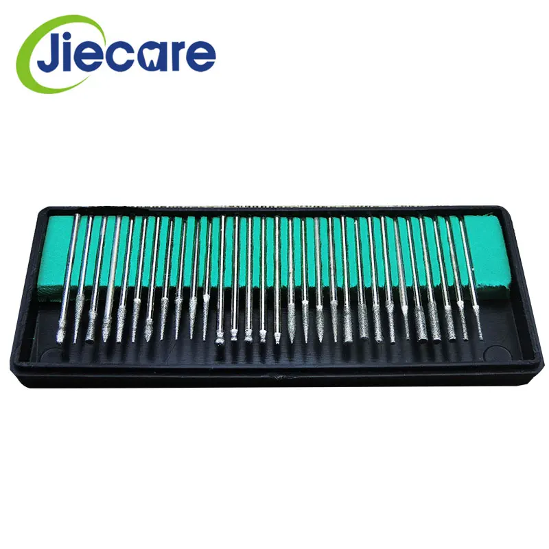 30 шт./коркор. высококачественные зубные сверла набор сверл алмазное шлифовальное