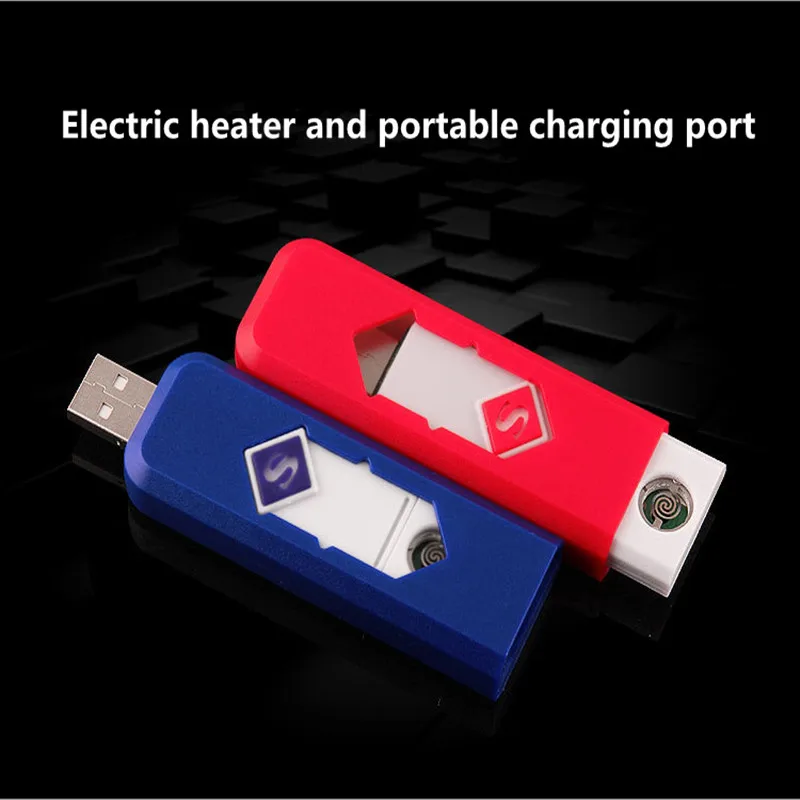 Креативные перезаряжаемые мини портативные электрические зажигалки USB