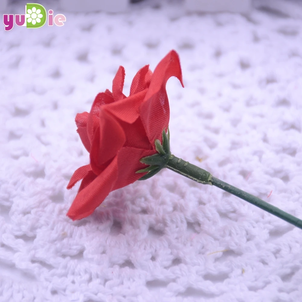 Искусственные цветы розы 10 шт. шелковые свадебные украшения ручная работа