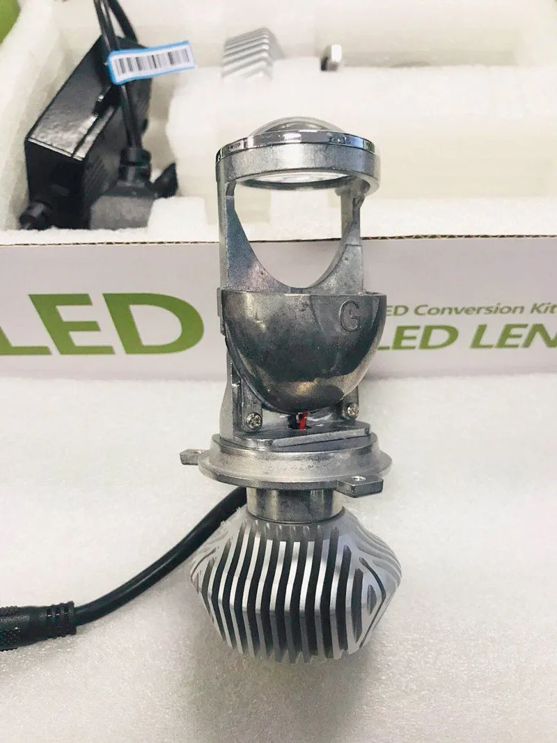 Cветодиодные лампы для авто фары led лампа ходовые огни лед диодные лампы для авто Автомобиль светодиодный лампы мини H4 60 Вт объектив проектора автомобиль для укладки Высокая Низкая луч для автомобиля налобный фонарь