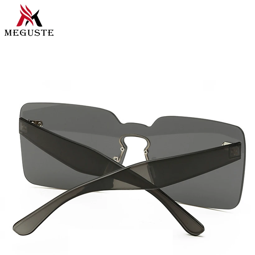 Meguste 2017 Fashion Women Rimless Sunglasses Classic Brand Designer Retro men sunglasses Flat Panel Lens Summer Shades UV400. | Аксессуары