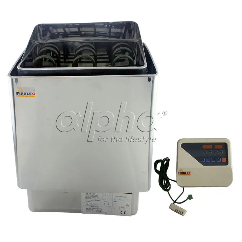 

Free shipping 6KW220-240V 50HZ Stainless steel sauna heater with switch controller comply with the CE standard