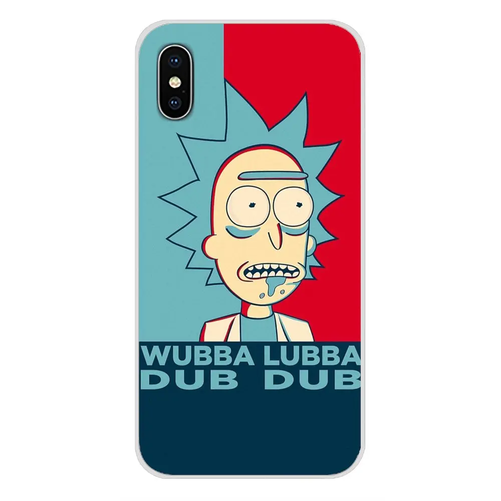Прозрачный чехол из ТПУ для Sony Xperia Z Z1 Z2 Z3 Z5 compact M2 M4 M5 C4 E3 T3 XA Huawei Mate 7 8 Y3II Rick And Morty