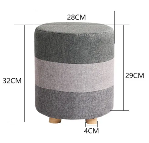 

High quality modern fashion creative shoes stool small wooden sofa stool outdoor fabric chair seat shoe footstool ottoman