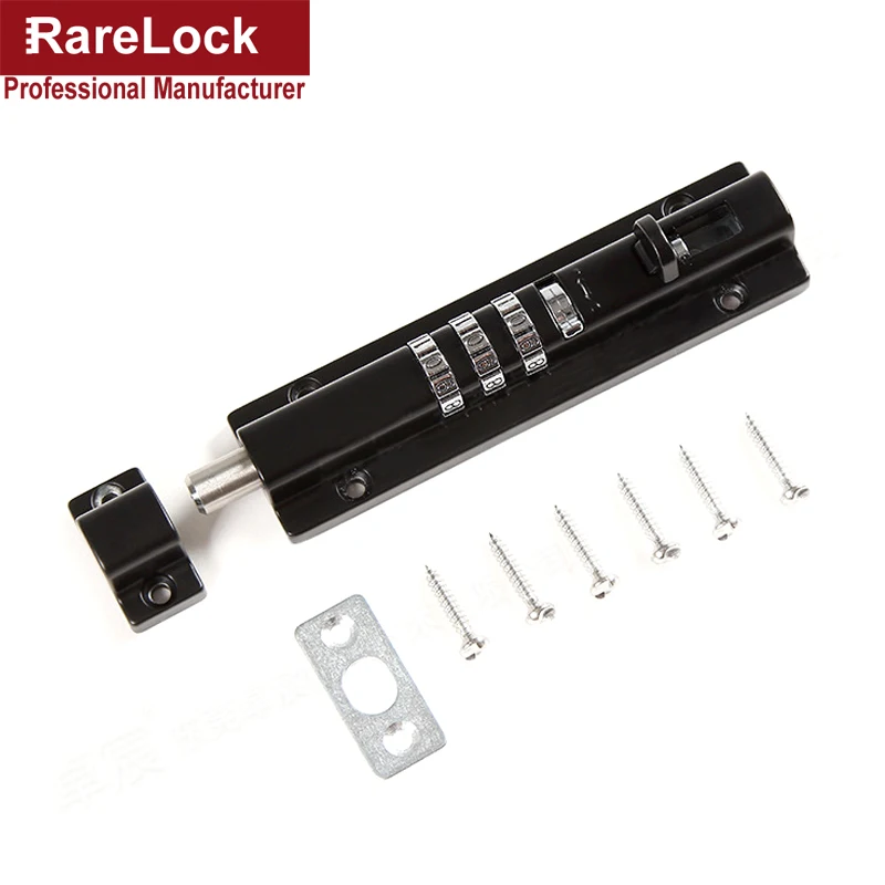 Rarelock комбинация дверная защелка 3 цифры раздвижной болт для окна хранения ювелирных изделий ящик для инструментов шкаф тренажерный зал школы шкафчик DIY MS550 ii