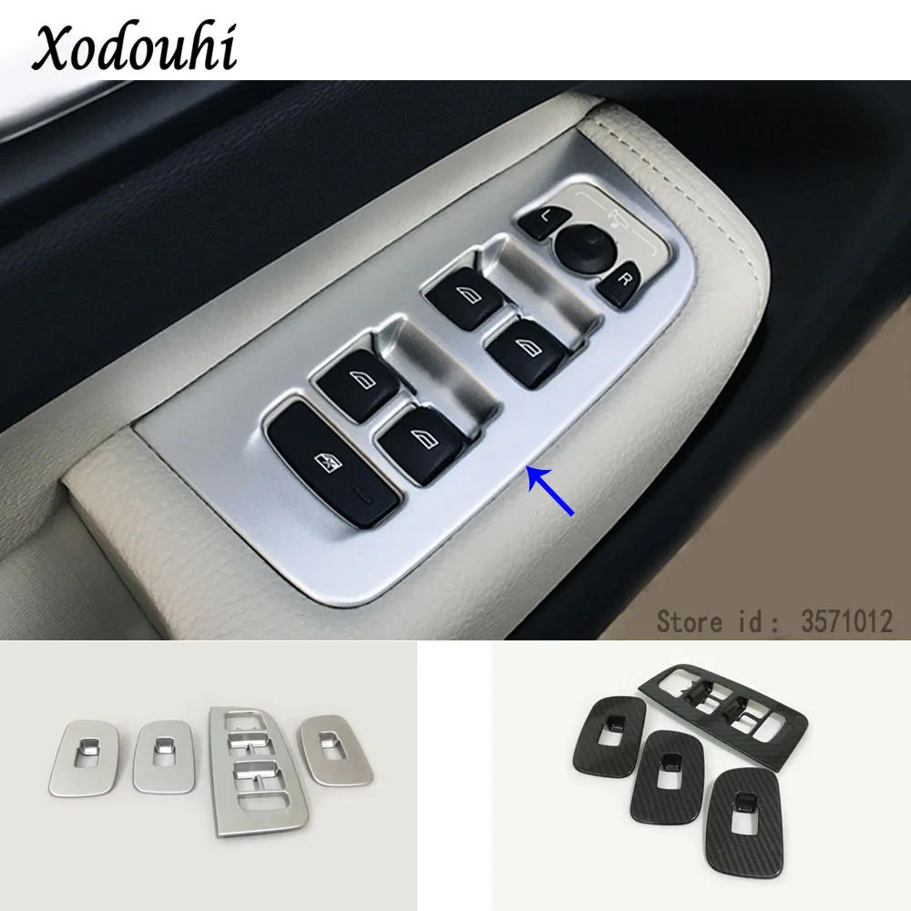 

Подлокотник для Volvo Xc60, 2018, 2019, 2020, 2021, стеклянная внутренняя панель кузова, отделка кнопки выключателя подъема