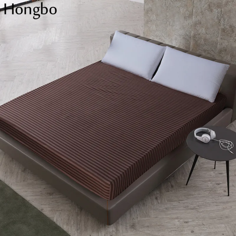 Hongbo водонепроницаемый напечатанный Натяжной лист мягкий матрас покрывало с эластичной лентой защитная подушка для Кровати Покрывало против пыли клещ