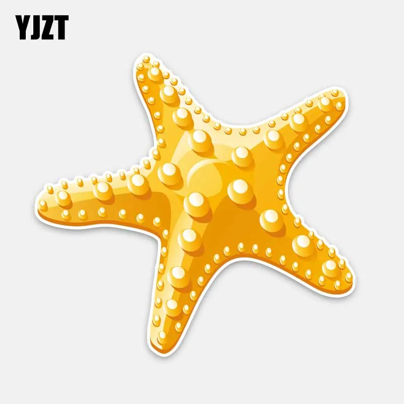 

YJZT 14.7CM*13.8CM Personalit Marine Animal Starfish PVC Decal Car Sticker Decor 5-0347