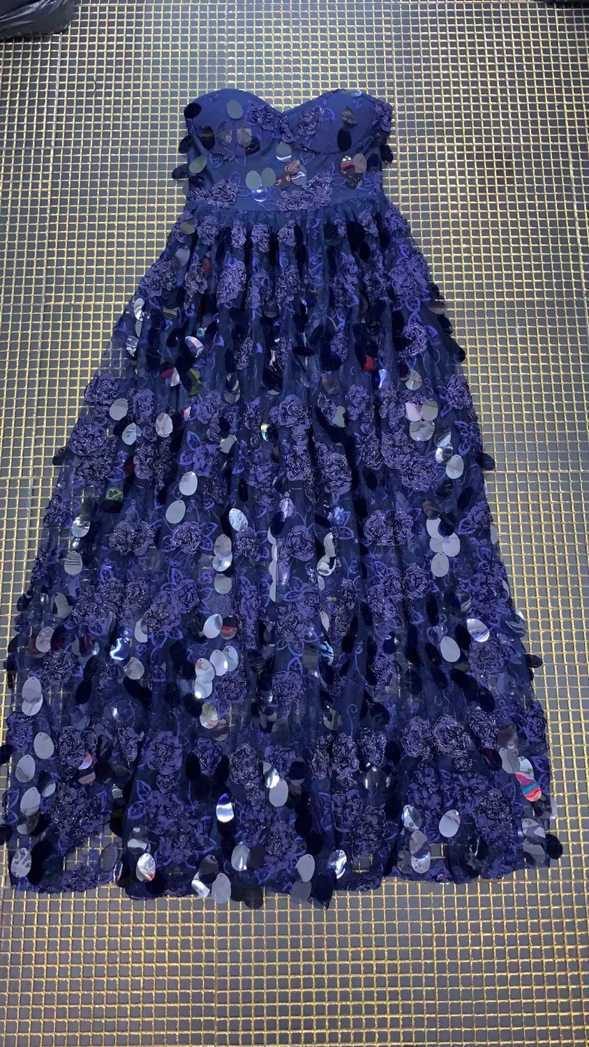 2019 New Women blue Ball Gown Sequined elegance Strapless dress Vestidos Celebrity Evening Party Bodycon Bandage Dresses | Женская