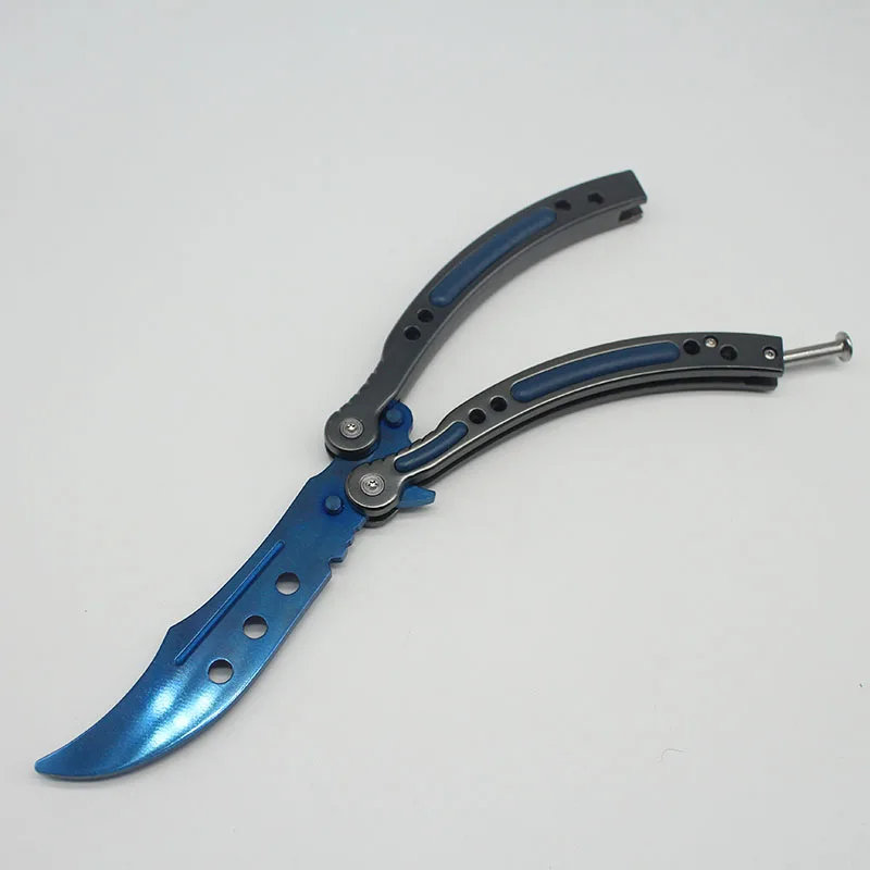 CS GO складной нож Karambit Бабочка выцветает цвет игра унылое лезвие без края