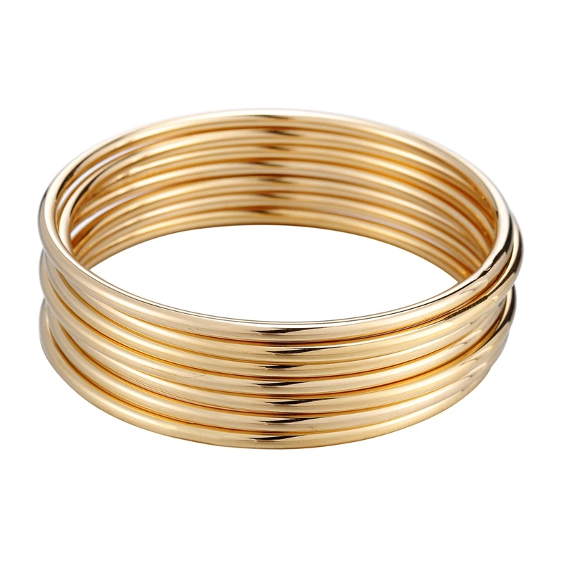 7pcs 6.8cmx3mm 7/3/5 шт шнур для бус Браслеты& браслеты из нержавеющей стали DIY Браслеты манжетного типа для модные женские туфли Для мужчин браслеты манжетного типа фиксированные смешанные - Окраска металла: 7pcs 6.8cmx3mm