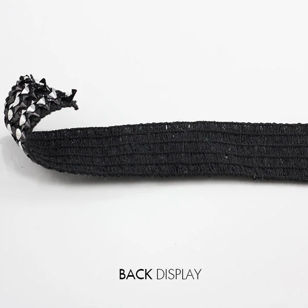 Кружевная ткань цвет черный серебристый эластичная стрейч лента отделка