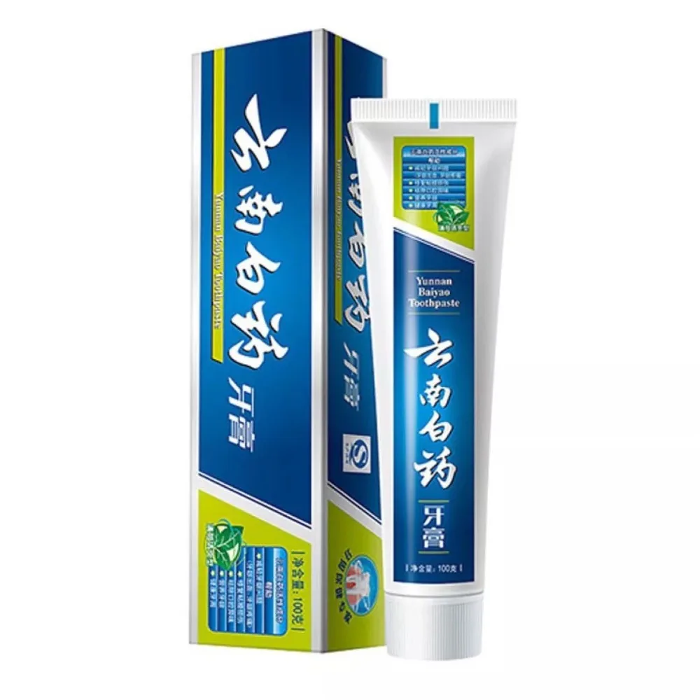 

Зубная паста Yunnan Baiyao против гингивита, 210 г, китайские травяные Лекарственные ингредиенты для предотвращения язв во рту, охлаждающий мятный ...