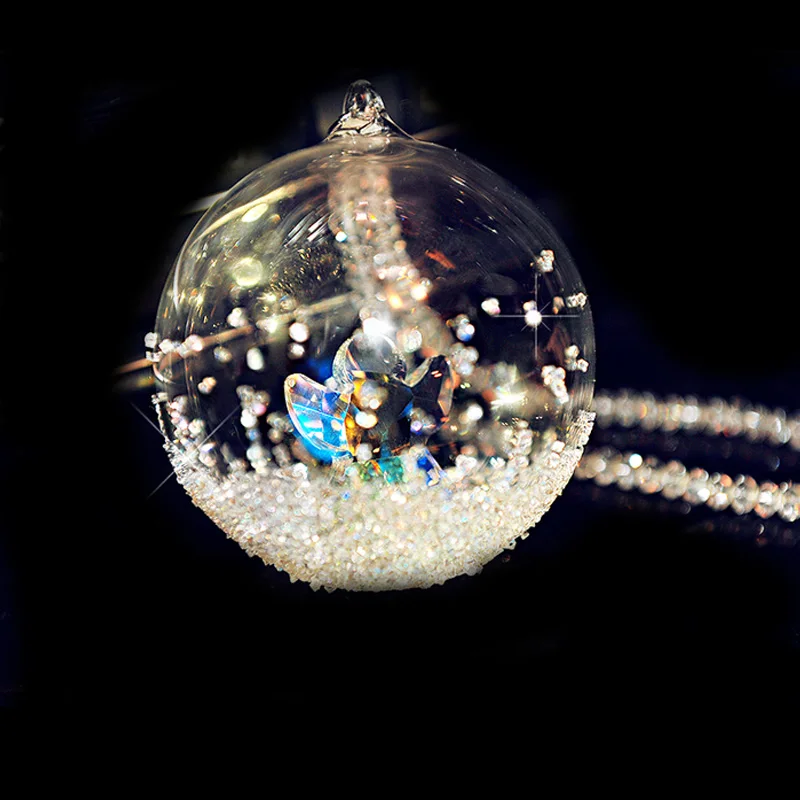 Новое поступление хрустальный стеклянный шар с ангелом внутри рождественские