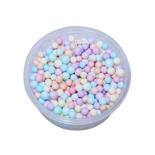1 box foam ball 1 шт., набор хлопковой грязевой пудры, Набор для творчества, блестящий кристалл, игрушка для игры в пенопластовый шар, облегчение стресса, без Буры, обучающая игрушка-соковыжималка - Цвет: 1 box foam ball