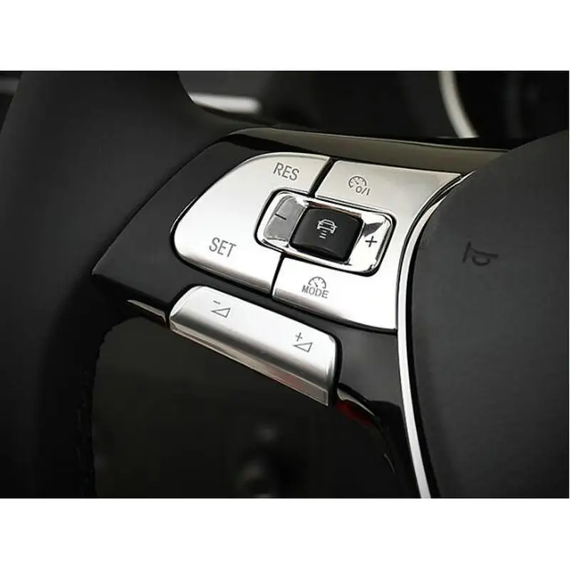 Автомобильный ABS руль пуговицы чехол накладка наклейка для VW GOLF 7 MK7 Passat B8 Tiguan T ROC