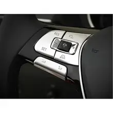 Автомобильный ABS руль пуговицы чехол накладка наклейка для VW GOLF 7