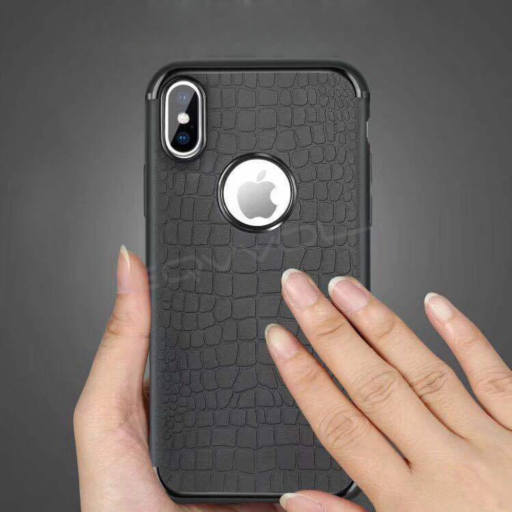 Eqvvol Magnet Mobile Phone Case For iPhone X 8 7 Plus Full Coverage Back Soft TPU Magnetic Leather Cover Cases iphone 6 6s |