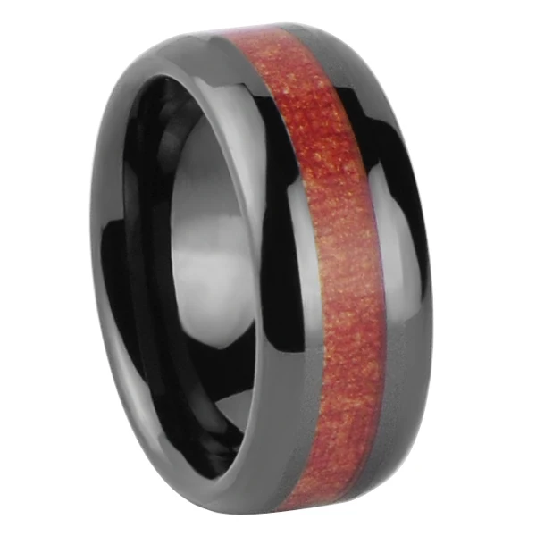 

Керамическая лента инкрустированная темно-коричневым кольцом/TURI1003M/US Размер 10,5 #