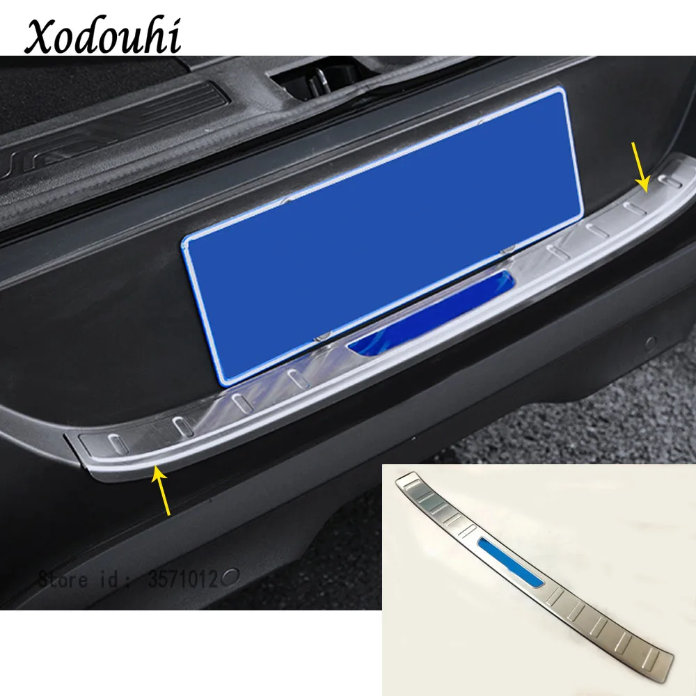 

For Renault Kadjar 2016 2017 2018 2019 Car Stainless steel Back Rear Pedal Door Scuff Plate Frame outside Threshold Trunk
