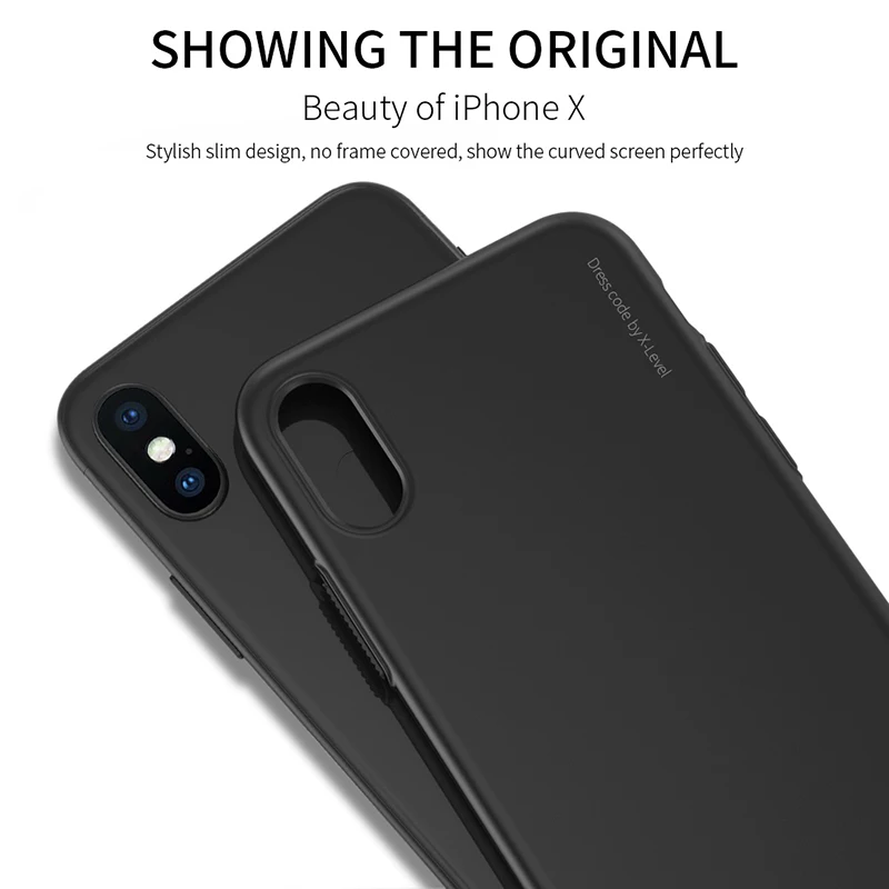 Чехол X Level Coque для iPhone XS Max, чехол для iPhone XS, роскошный пластиковый ПК, жесткая задняя крышка для iPhone X XR, чехол Fundas