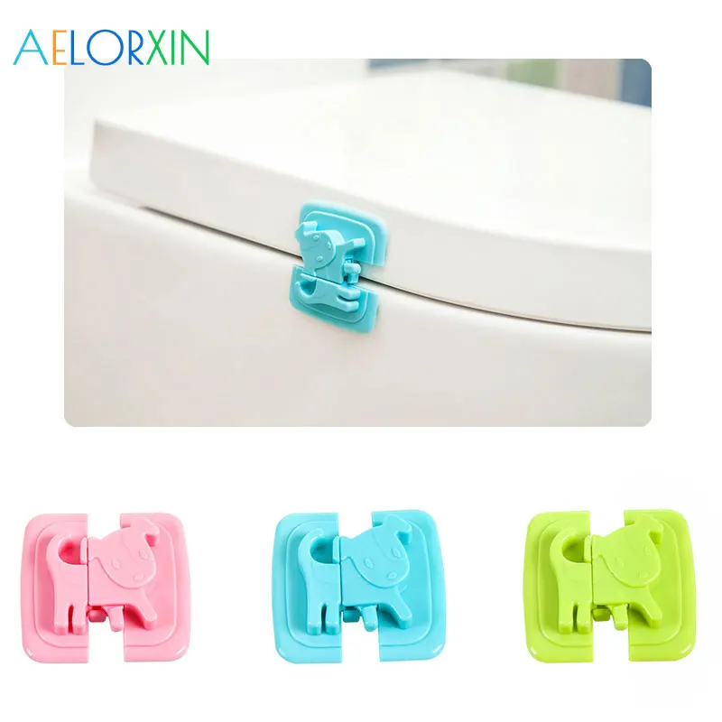 

1Pcs Cute Animal Doors Drawers Wardrobe Safety Locks Toddler Baby Children Protection Safety Plastic Lock Kids Safe Locks