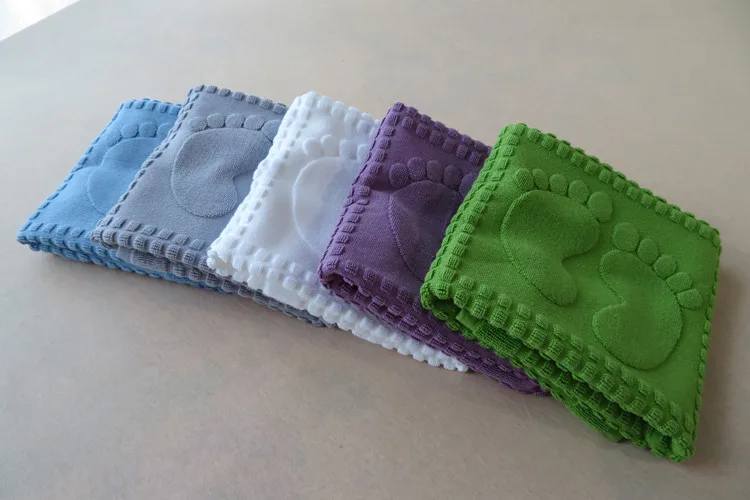 100% хлопок напольный коврик для дома гостиницы ванной Противоскользящие коврики