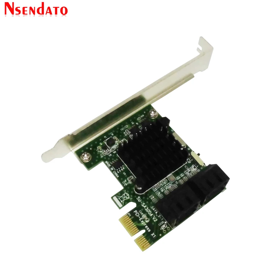 PCIE SATA 3,0 карта PCI-E адаптер PCI Express 6G SATA3.0 4 Порты и разъёмы SATA III расширения карты контроллера для SSD HDD IPFS IDE/SATA