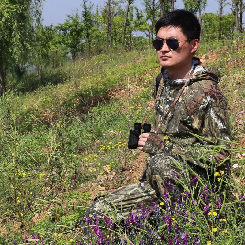 Хлопковая дышащая Bionic камуфляжная футболка топы для мужчин и женщин охоты