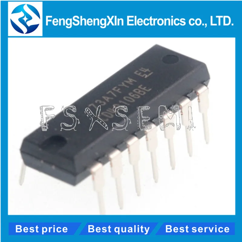 10 шт./лот CD40106BE DIP 14 CD40106 CMOS Hex Schmitt Trigger IC|schmitt trigger|ic cd40106ic cmos |