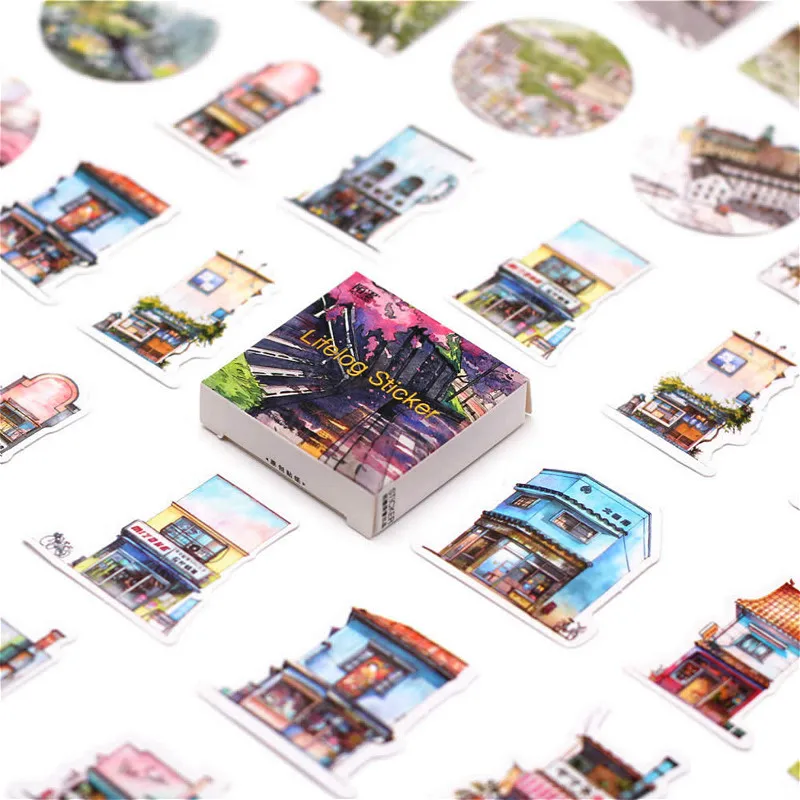 46 шт./упак. путешествия декорации Бумага конверт Европейский Стиль открытка с