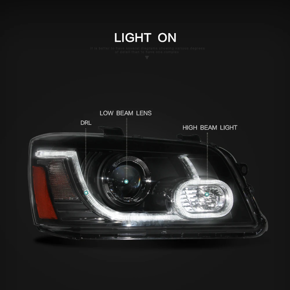 LSlight светодиодный фонарь для Toyota Highlander 2001 2002 2003 2004 2005 2006 2007 стоп-сигнал поворота DRL