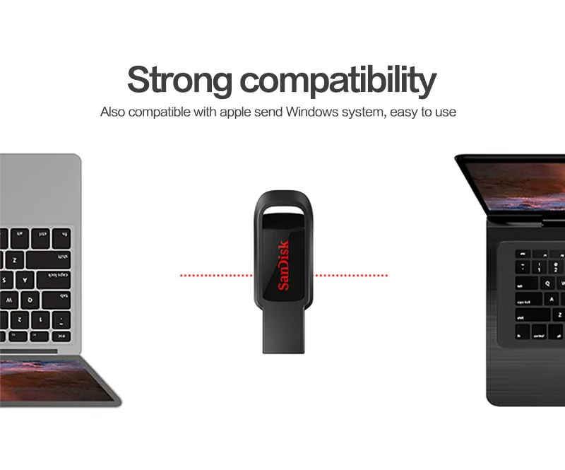 SanDisk CZ61 USB флеш-накопитель USB 2,0 128 Гб 64 ГБ 32 ГБ 16 ГБ ручка-накопитель черная Флешка флеш-накопитель Поддержка официальной проверки
