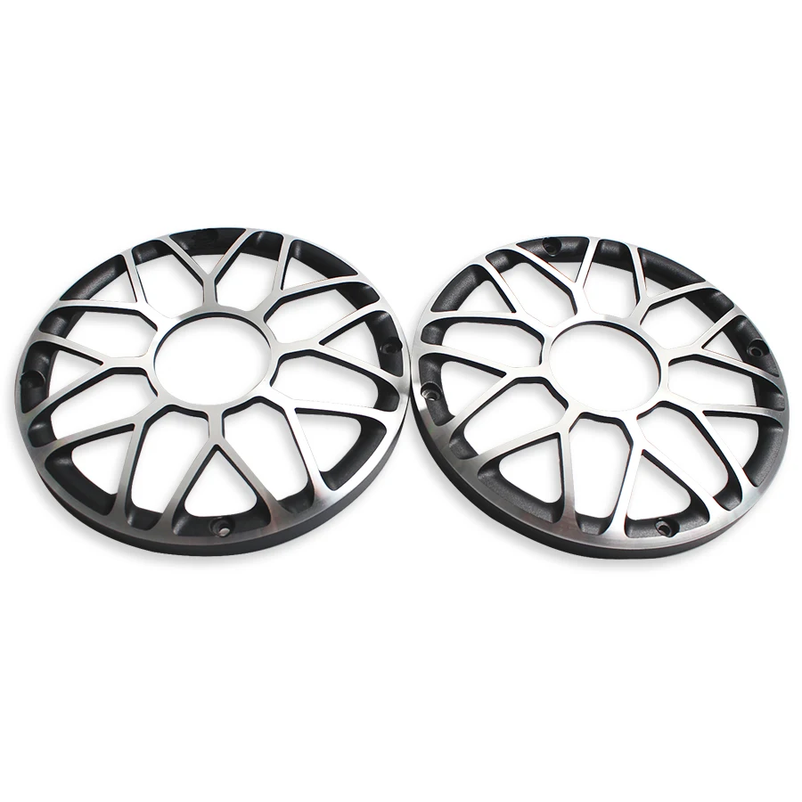 2Pcs 6 INCH 6.5 INCH SubWoofer Car Speaker Grill Mesh Enclosure Speakers Car Woofer Protection Cover Aluminum Decorative Ring