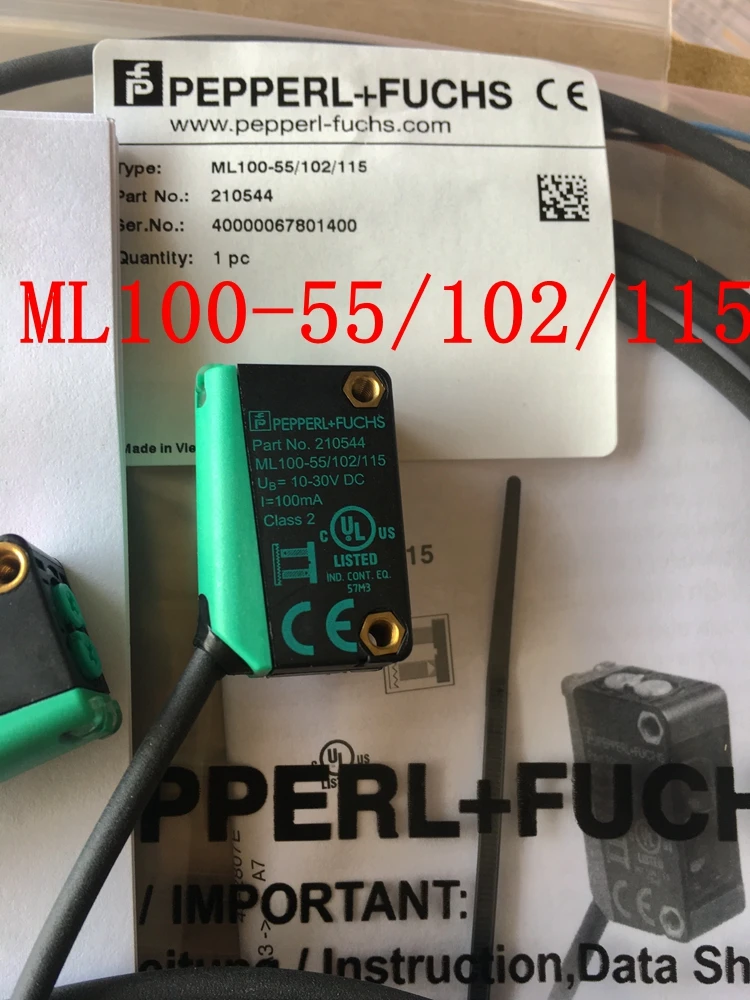 Фотоэлектрический переключатель ML100-55/102/115 210544 P + F 100% новый оригинальный |