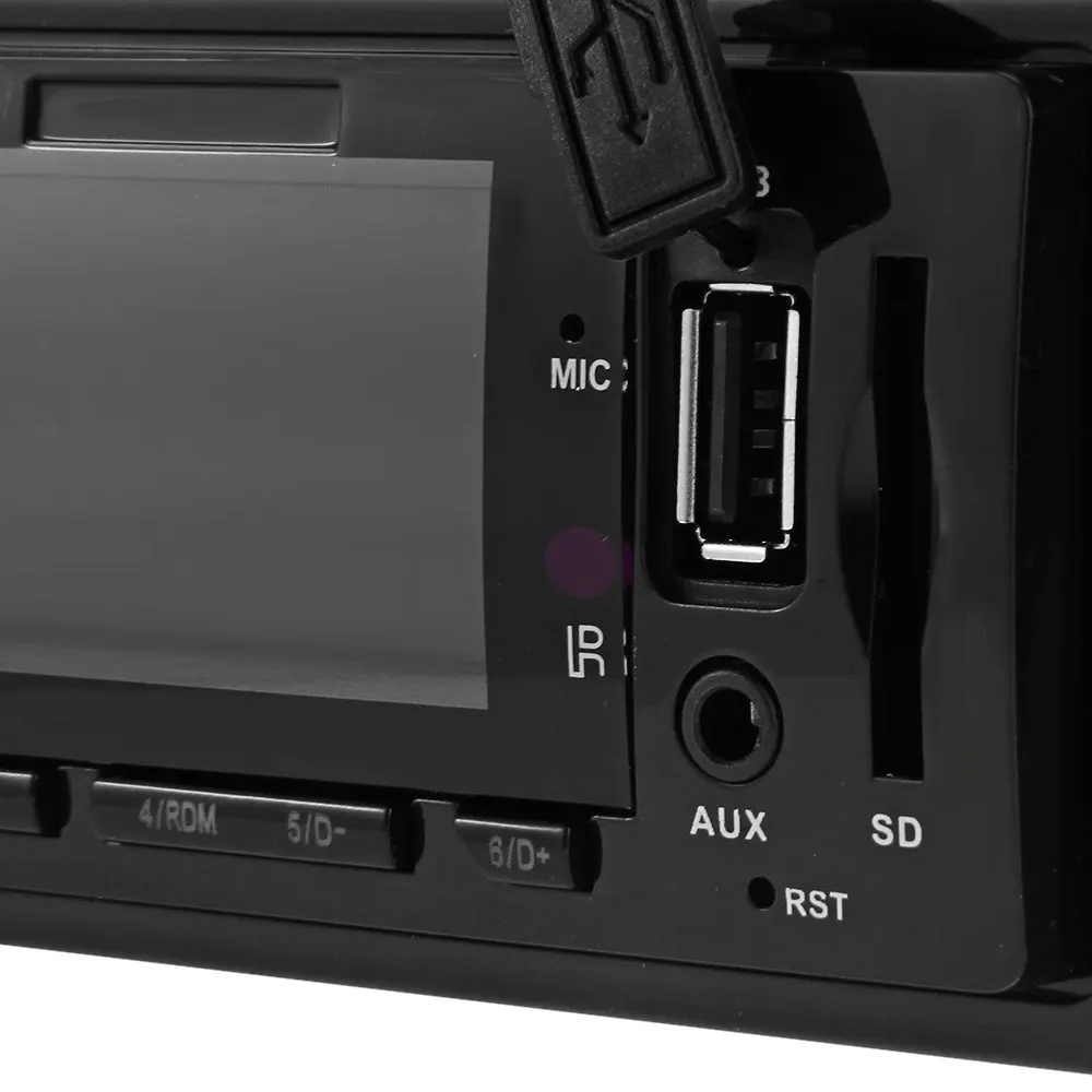 2016 Hot1 Профессиональный 12 В Car Audio Стерео FM Радио Bluetooth V2.0 USB SD Mp3-плеер AUX Mic громкой с