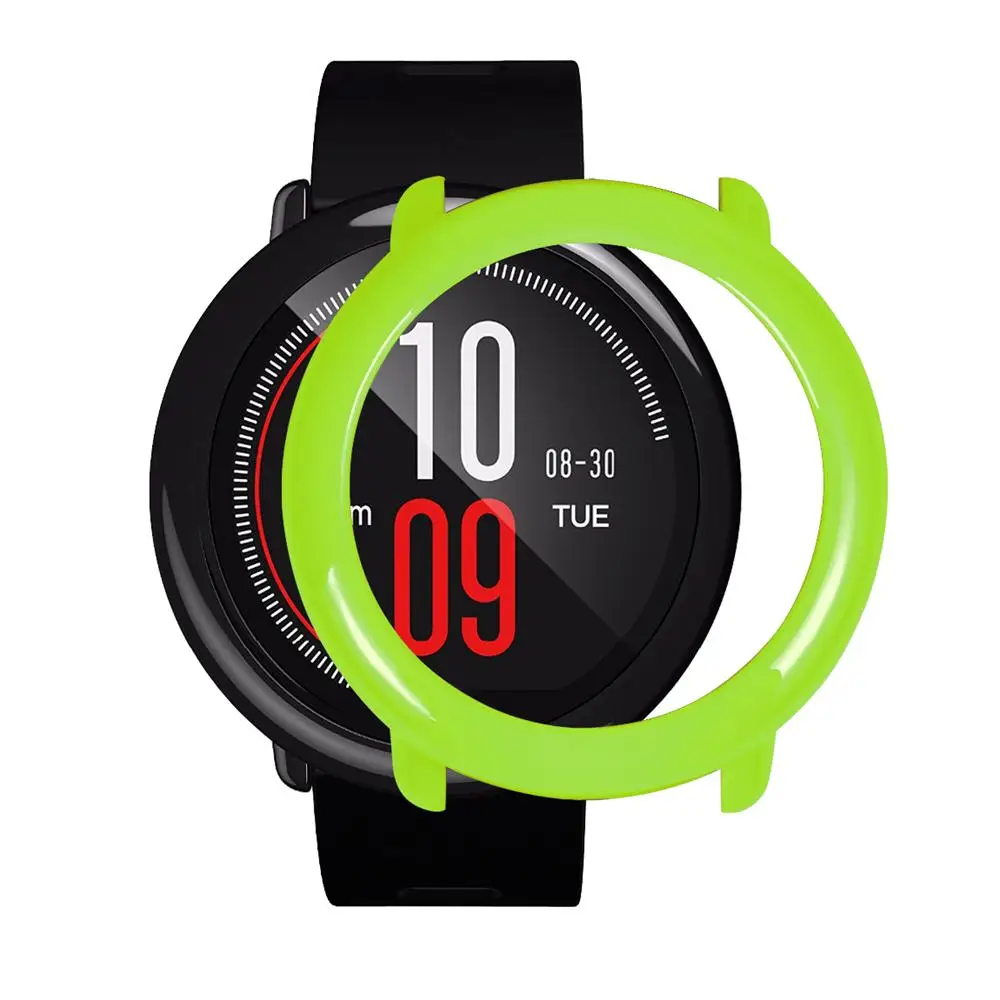 Slim Frame PC Case Cover Protect Shell For HUAMI AMAZFIT Smart Watch Accessories H7TY0 Black/White/Red/Gray/Blue/Yellow/Orange |